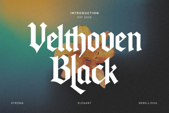 Velthoven Black Font: Bold Design for Creative Projects