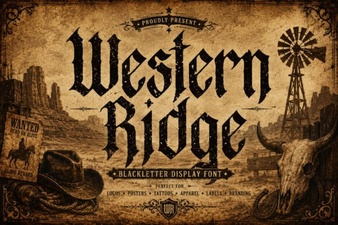 Creative Uses for Western Ridge Font
