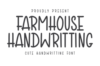 Farmhouse Handwriting Font – Rustic Script Typeface for Cricut and Crafts