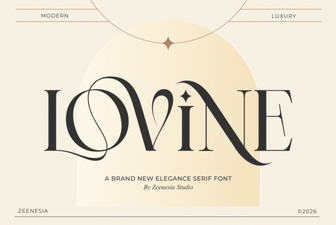 Lovine Font: a Beautiful Modern Typeface for Creative Projects