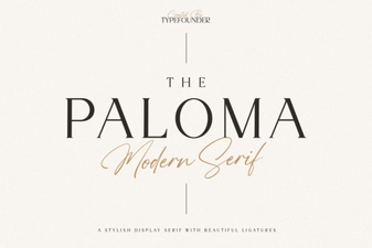 The Paloma Font – Elegant Serif Typeface for Timeless Designs