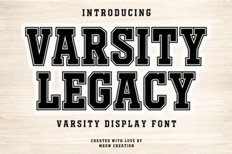 Varsity Legacy Font Free Download – Bold Slab Serif Typeface